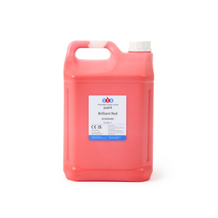 TTS Washable Ready Mixed Paint 5L Brilliant Red Brilliant Red hi\-res